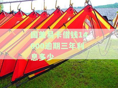 国美易卡借钱14000逾期三年利息如何计算？
