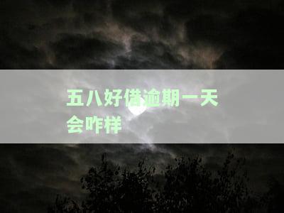 五八好借逾期一天会咋样