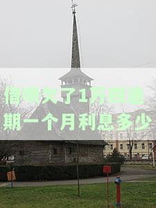 借呗欠了1万四逾期一个月利息多少钱，计算借呗逾期一个月的利息：欠款1万四需支付多少？