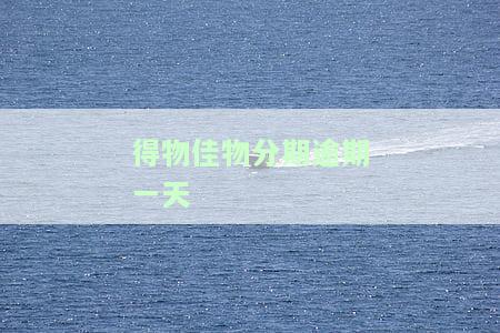 得物佳物分期未还款，如何解决？