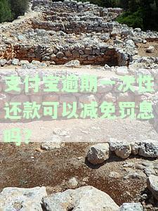 支付宝逾期一次性还款能减免罚息吗？安全性如何？