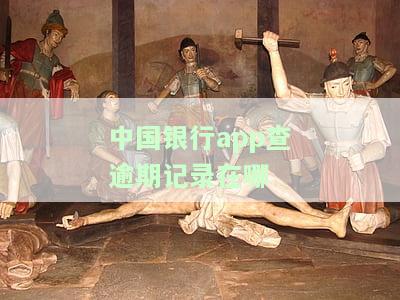 中国银行查逾期记录在哪看，如何在『中国银行』查看逾期记录？