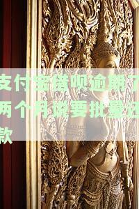 支付宝借呗逾期两个月，如何处理批量还款？