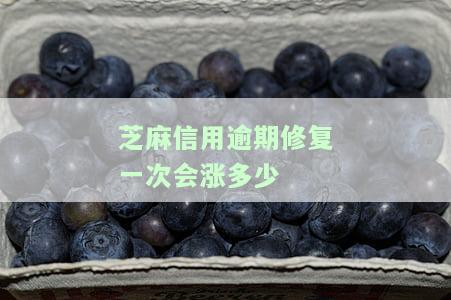 芝麻逾期修复次数限制：只能使用一次？