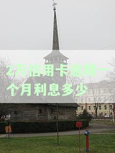 2万信用卡逾期一个月利息多少-2万信用卡逾期一个月利息多少钱