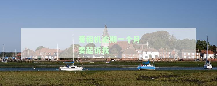 爱租机逾期一个月要起诉我-爱租机逾期一个月要起诉我怎么办
