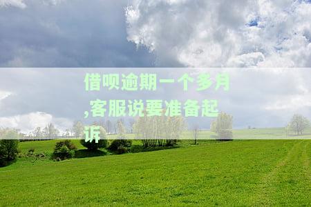 借呗逾期一个月要起诉我，警惕！借呗逾期一个月，可能面临被起诉的风险