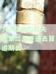 360当天扣款失败然后手动还款算违期吗，360贷款扣款失败，手动还款是否算违约？