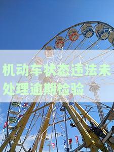 机动车状态违法未处理逾期检验的处罚规定及含义