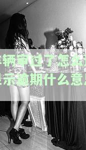 车辆审过了怎么还显示逾期什么意思呢，车辆已审过，为何仍显示逾期？原因解析