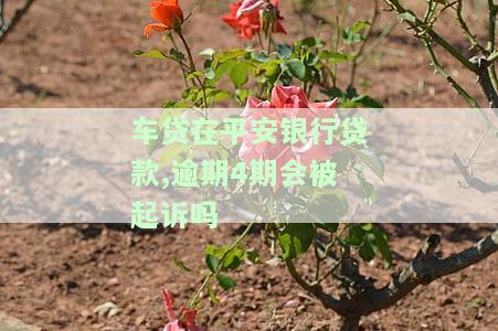 车贷在平安银行贷款逾期4期会否被起诉？——知乎上的讨论