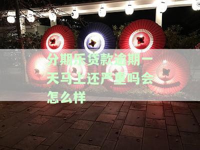 分期乐逾期一天会怎样？能否再借？影响及后果全面解析！