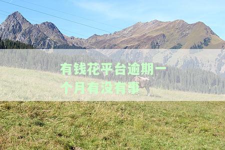 有钱花逾期一个月会否被起诉？
