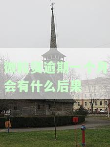 微粒贷逾期一个月会有什么后果