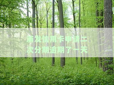 浦发信用卡申请二次分期逾期一天有影响吗？解决方案是什么？