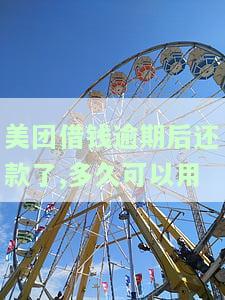 美团借钱逾期后还款了,多久可以用，美团借钱逾期后还款，多久可以再次使用？