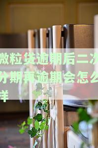 微粒贷逾期后二次分期再逾期会怎么样吗，警惕！微粒贷逾期后二次分期再逾期的后果严重性