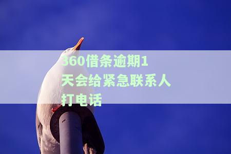 360借条逾期1天会给紧急联系人打电话