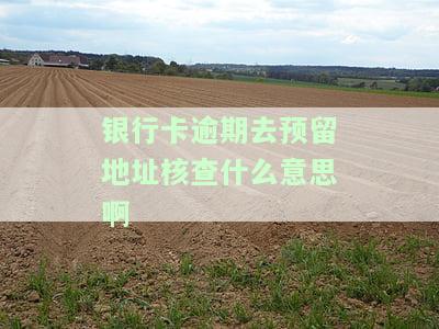 银行卡逾期去预留地址核查：含义、处理方法与注意事