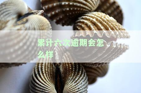 累计六次逾期会怎么样