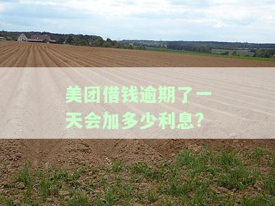 美团借钱逾期1天还了之后还了影响征信吗，美团借钱逾期一天还款后，会对征信产生影响吗？