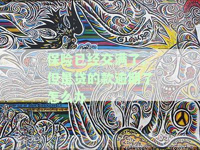保险已交满，贷款逾期，如何处理？