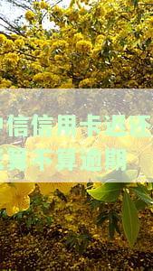 中信信用卡还一天算不算逾期？