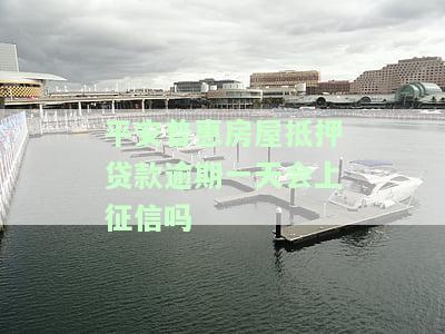 平安普房屋抵押贷款逾期一天会如何影响征信？解决方案是什么？