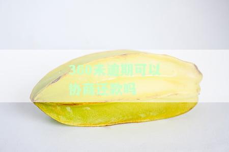 360未逾期可以协商还款吗，360借款无逾期，能否申请协商还款？