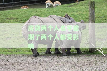 房贷两人名下逾期，影响双方，如何解决？