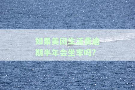 是否会被判刑？知乎上关于美团生活费逾期半年是否会坐牢的回答