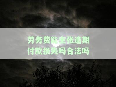 劳务费能否主张逾期利息，探讨劳务费逾期时是否可以主张利息？