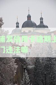 浦发信用卡逾期上门违法嘛