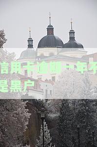 信用卡逾期一年不是黑户，如何解决？