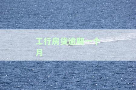 工行房贷逾期一个月严重吗？影响及解决方法
