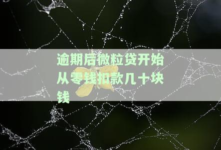 微粒贷逾期自动扣款十几元，微粒贷逾期：自动扣款十几元的处理方式