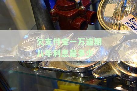 支付宝欠一万逾期一年应还款及利息是多少？