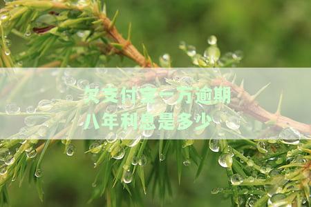 支付宝欠款一万元未还，一年后如何计算利息？
