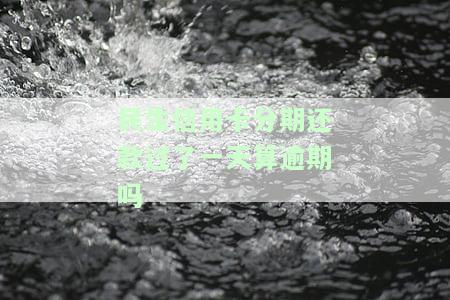 民生信用卡分期还款过了一天算逾期吗，民生信用卡分期还款：过期一天是否算作逾期？