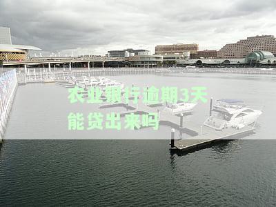 农业银行贷款逾期后还能再贷吗？逾期几天有影响吗？