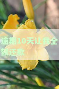 逾期10天让我全额还款是真的吗，逾期10天全款还款：真相大揭秘