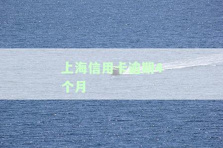 信用卡4000逾期3个月：3000元卡也逾期4月，面临严重后果