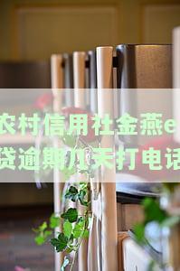 信用社金燕e贷可期多久？能否提前还款？