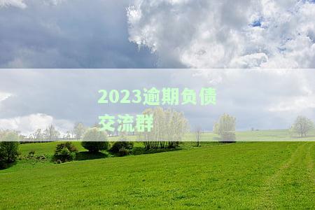 2023逾期负债交流群-逾期负债的群