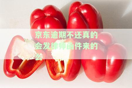 京东逾期不还真的会发律师函件来的么
