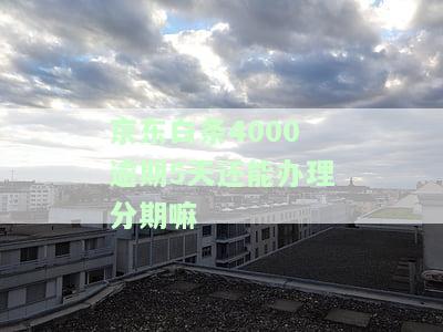 4000元逾期30天，另两笔也逾期，可能面临起诉风险