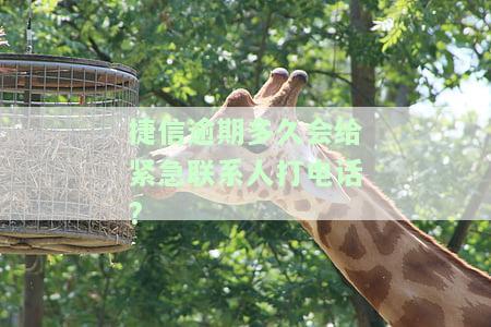 捷信逾期多久会给紧急联系人打电话?-捷信逾期多久会给紧急联系人打电话呢