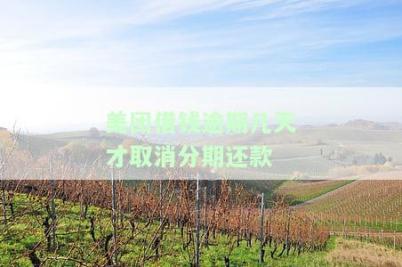 美团借款逾期几天说要取消分期：什么情况下会被取消？金融逾期3天，账户被冻结，需要全额结清。