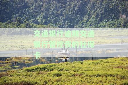 交通银行逾期交通银行管控我的社保卡-交通银行逾期交通银行管控我的社保卡怎么办
