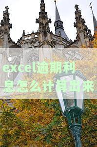 Excel逾期利息计算公式：详解及使用方法